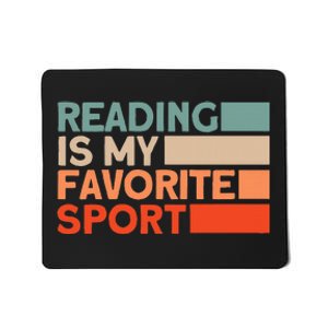 Reading Is My Favorite Sport Bookworm Mousepad