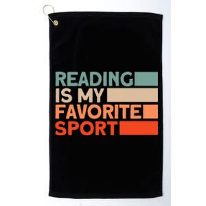 Reading Is My Favorite Sport Bookworm Platinum Collection Golf Towel