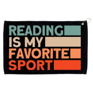 Reading Is My Favorite Sport Bookworm Grommeted Golf Towel