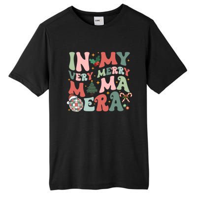 Retro In My Very Merry Mama Era Christmas Mama Disco Ball Gift Tall Fusion ChromaSoft Performance T-Shirt