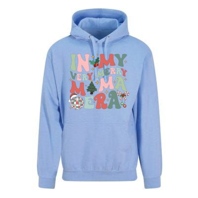 Retro In My Very Merry Mama Era Christmas Mama Disco Ball Gift Unisex Surf Hoodie