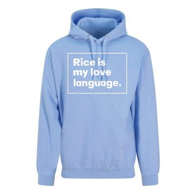 Rice Is My Love Language Funny Unisex Surf Hoodie