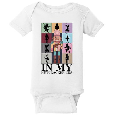 Retro In My Nutcracker Era Christmas Ballet Dancer Baby Bodysuit