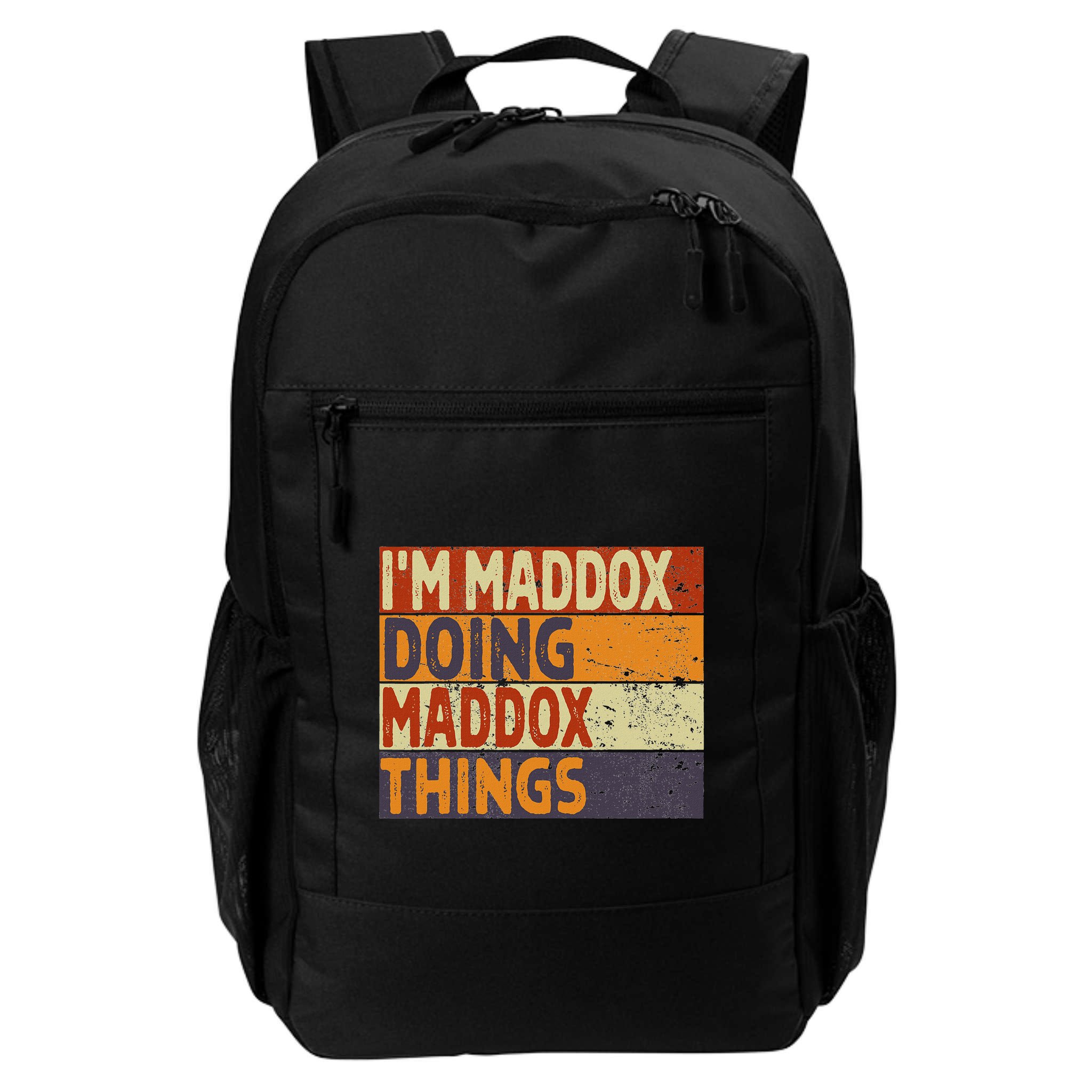 Retro IM Maddox Doing Maddox Things Funny Birthday Joke Backpack