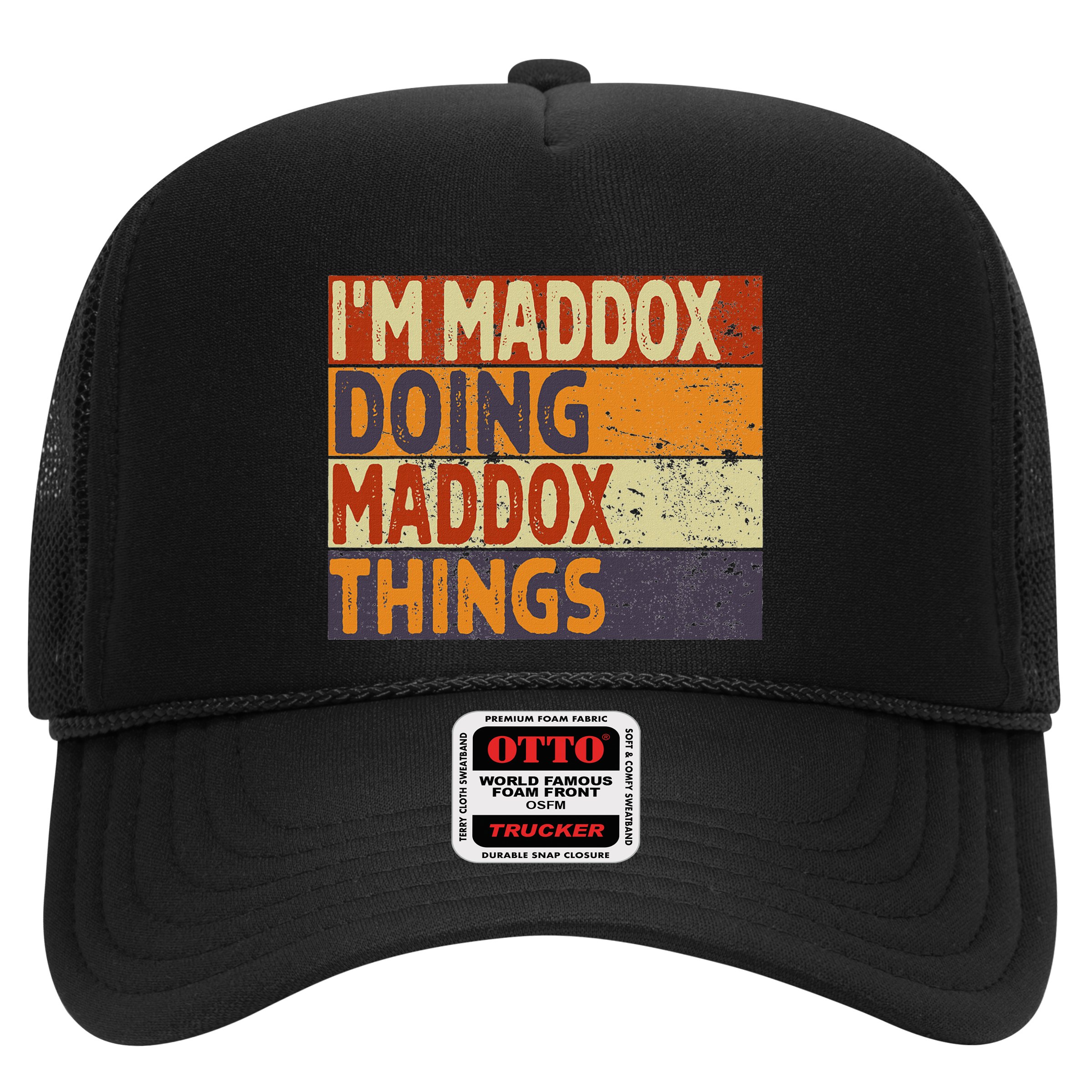 Retro IM Maddox Doing Maddox Things Funny Birthday Joke Hat