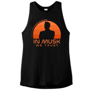 Retro In Musk We Trust Ladies PosiCharge Tri-Blend Wicking Tank