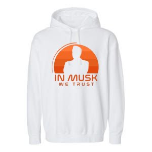 Retro In Musk We Trust Garment-Dyed Fleece Hoodie