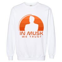 Retro In Musk We Trust Garment-Dyed Sweatshirt