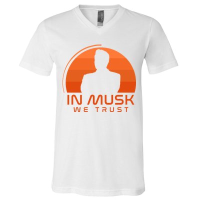 Retro In Musk We Trust V-Neck T-Shirt