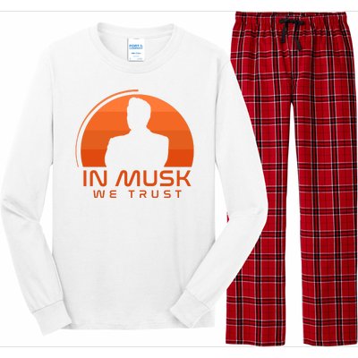 Retro In Musk We Trust Long Sleeve Pajama Set