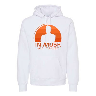 Retro In Musk We Trust Premium Hoodie