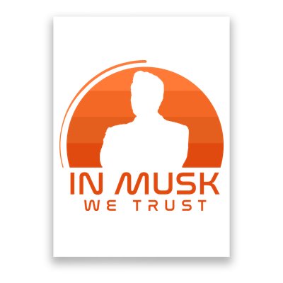 Retro In Musk We Trust Poster