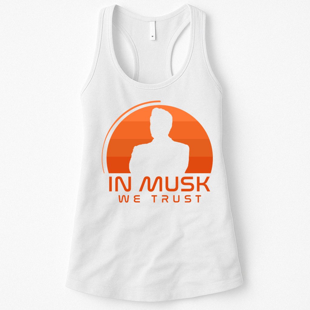 Retro In Musk We Trust Womens Tank Top