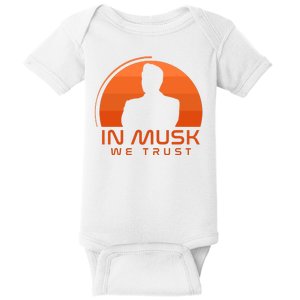 Retro In Musk We Trust Baby Bodysuit