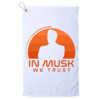 Retro In Musk We Trust Golf Towel