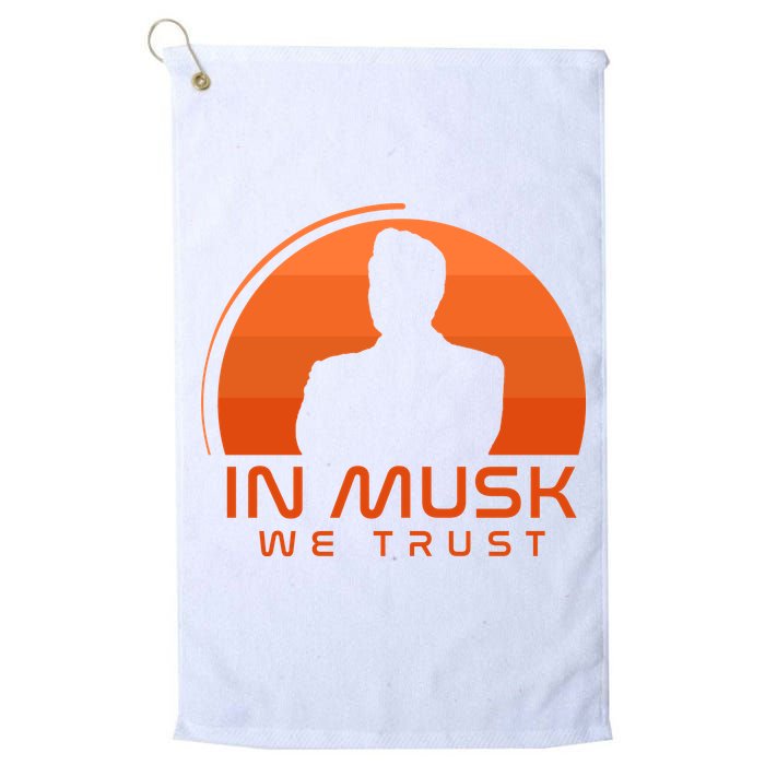 Retro In Musk We Trust Golf Towel