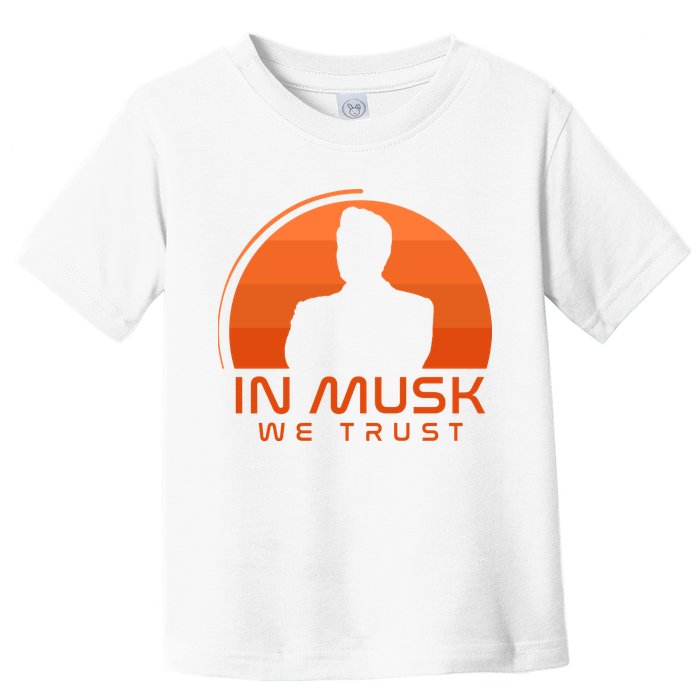 Retro In Musk We Trust Toddler T-Shirt