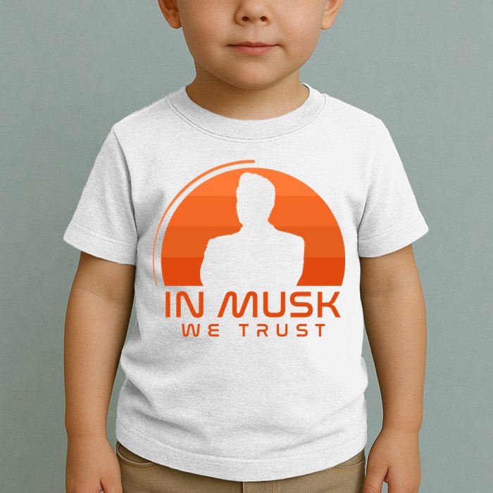 Retro In Musk We Trust Toddler T-Shirt