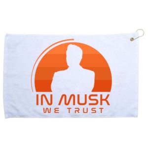 Retro In Musk We Trust Grommeted Golf Towel