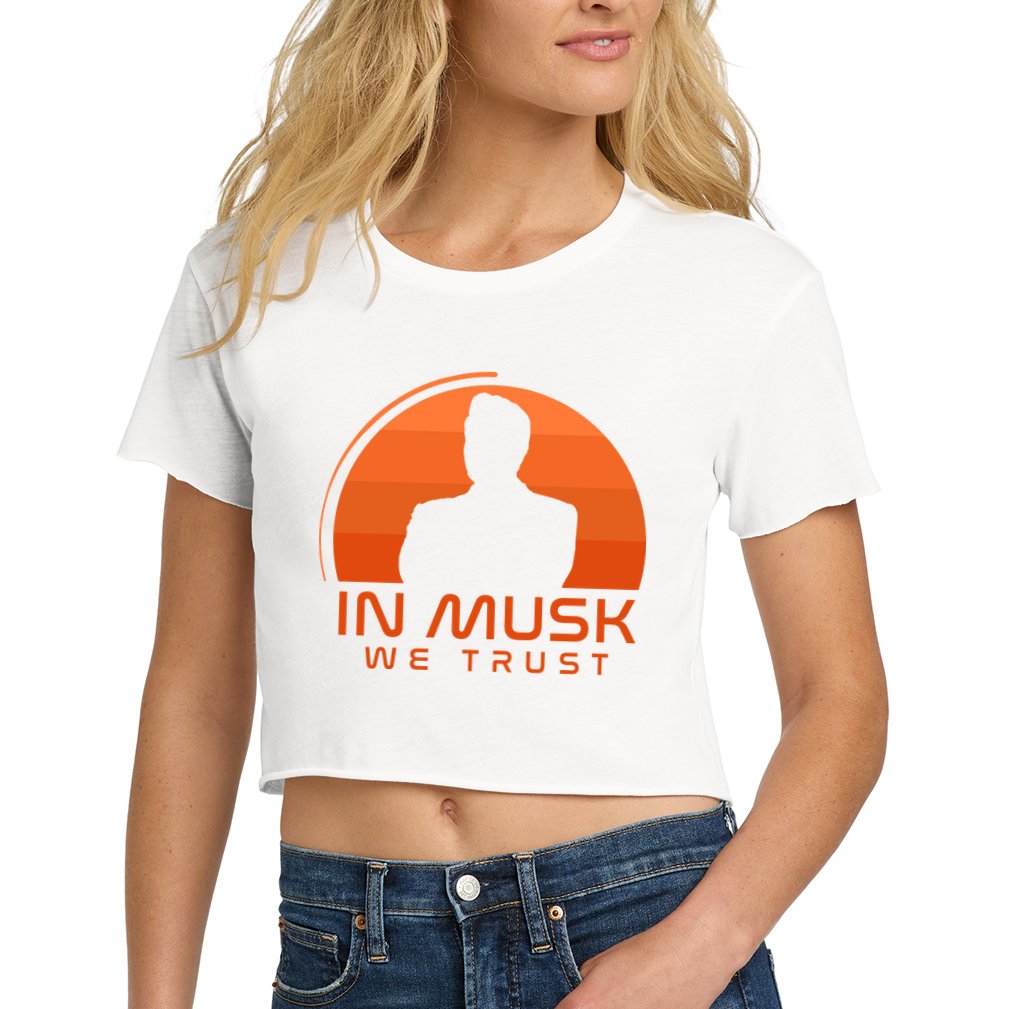 Retro In Musk We Trust Crop Top