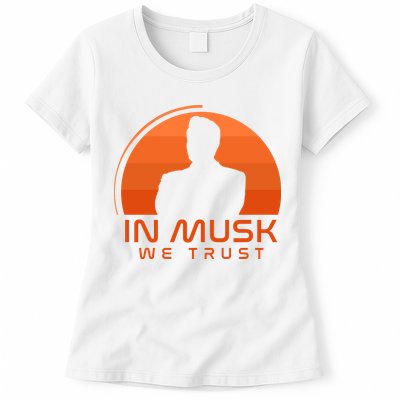 Retro In Musk We Trust Womens T-Shirt