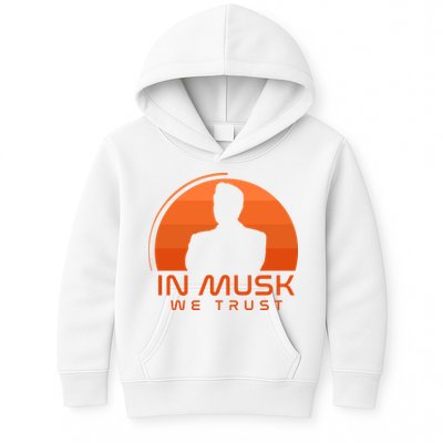 Retro In Musk We Trust Kids Hoodie