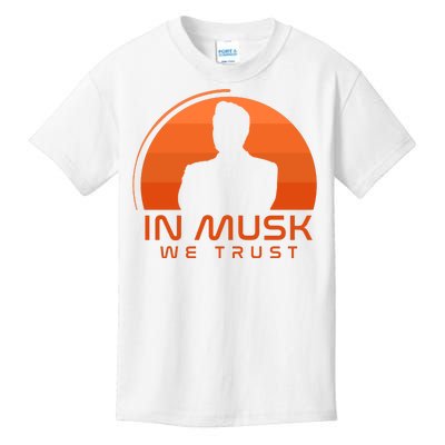 Retro In Musk We Trust Kids T-Shirt