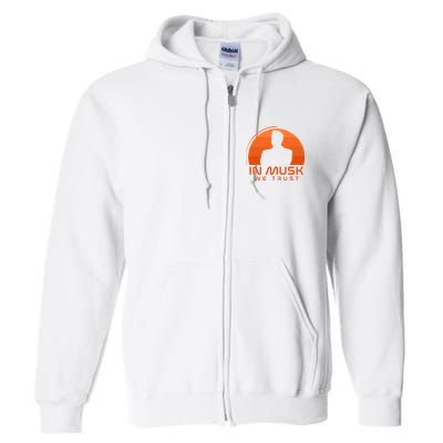 Retro In Musk We Trust Full Zip Hoodie