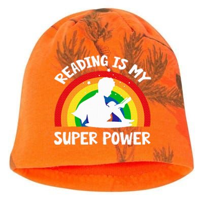 Reading Is My Superpower Book Kati - Camo Knit Beanie