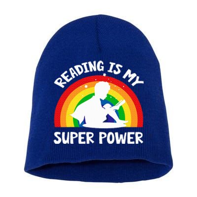 Reading Is My Superpower Book Short Acrylic Beanie