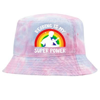 Reading Is My Superpower Book Tie-Dyed Bucket Hat