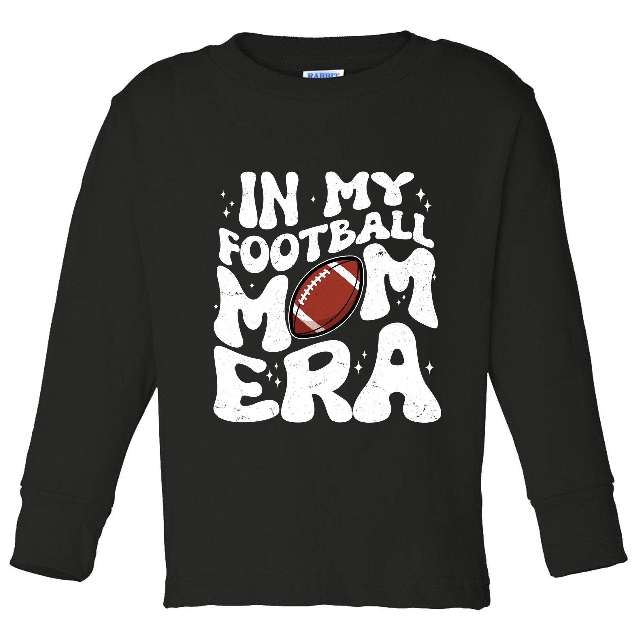 Retro In My Football Mom Era Toddler Long Sleeve Shirt