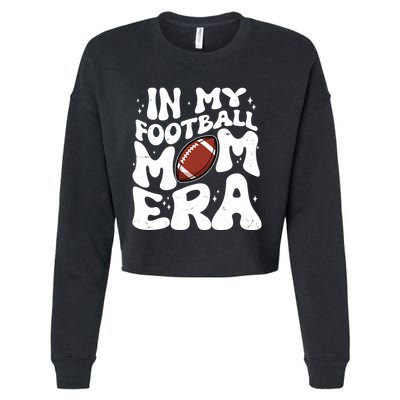 Retro In My Football Mom Era Cropped Pullover Crew