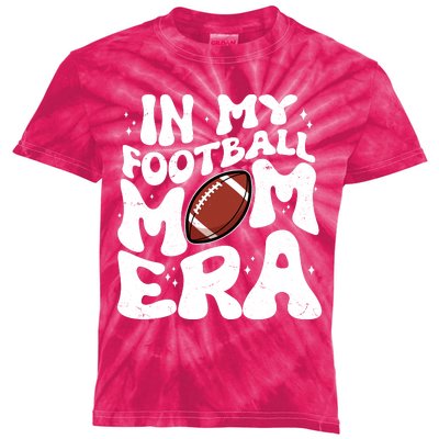 Retro In My Football Mom Era Kids Tie-Dye T-Shirt