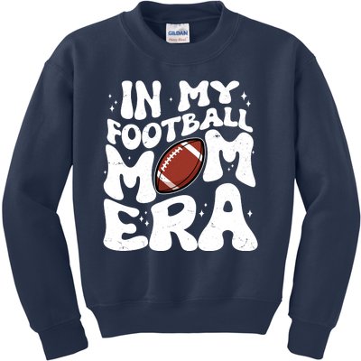 Retro In My Football Mom Era Kids Sweatshirt