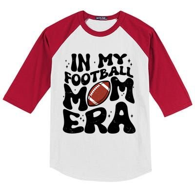 Retro In My Football Mom Era Kids Colorblock Raglan Jersey