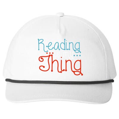 Reading Is My Thing Books Reading Gift Snapback Five-Panel Rope Hat