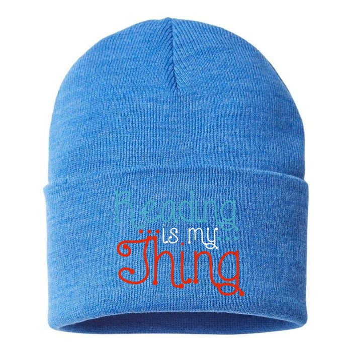 Reading Is My Thing Books Reading Gift Sustainable Knit Beanie