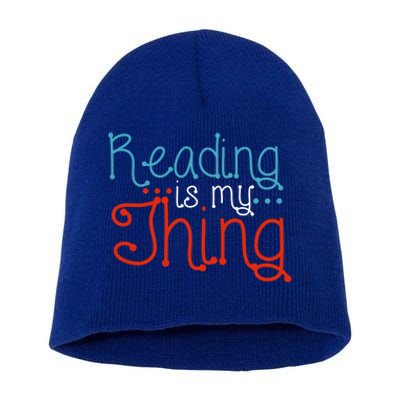 Reading Is My Thing Books Reading Gift Short Acrylic Beanie