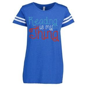 Reading Is My Thing Books Reading Gift Enza Ladies Jersey Football T-Shirt