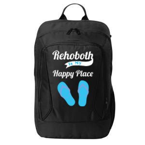 Rehoboth Is My Happy Place Cute Delaware Beach Vacation Meaningful Gift City Backpack