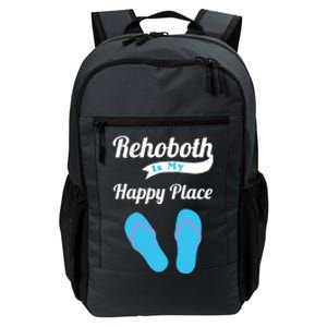 Rehoboth Is My Happy Place Cute Delaware Beach Vacation Meaningful Gift Daily Commute Backpack