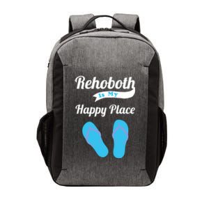 Rehoboth Is My Happy Place Cute Delaware Beach Vacation Meaningful Gift Vector Backpack