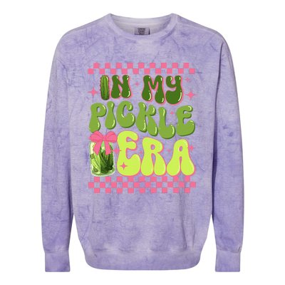 Retro In My Pickle Era Colorblast Crewneck Sweatshirt