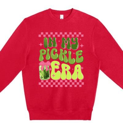 Retro In My Pickle Era Premium Crewneck Sweatshirt