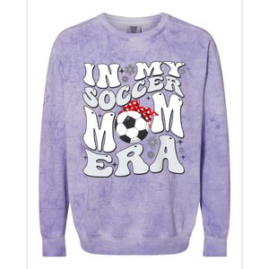 Retro In My Soccer Mom Era Mama Boy Colorblast Crewneck Sweatshirt