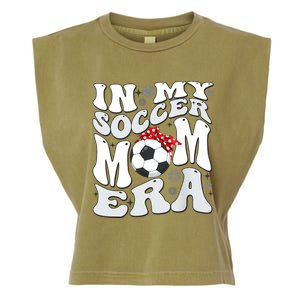 Retro In My Soccer Mom Era Mama Boy Garment-Dyed Women's Muscle Tee