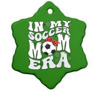 Retro In My Soccer Mom Era Mama Boy Ceramic Star Ornament