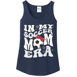 Retro In My Soccer Mom Era Mama Boy Ladies Essential Tank