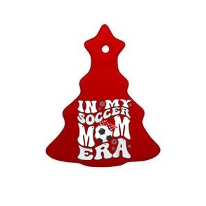 Retro In My Soccer Mom Era Mama Boy Ceramic Tree Ornament